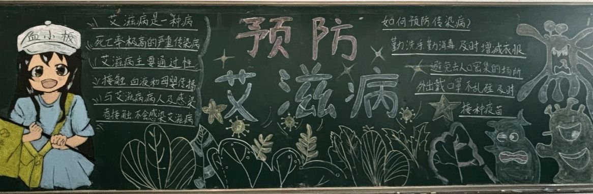 信息工程学院开展“知艾防艾，青春同行”主题板报评选活动